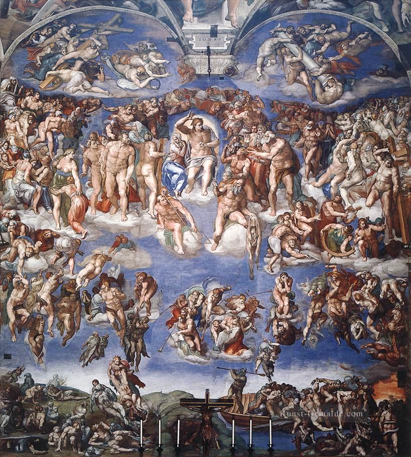 Sixtina Jüngste Gericht Hochrenaissance Michelangelo Ölgemälde